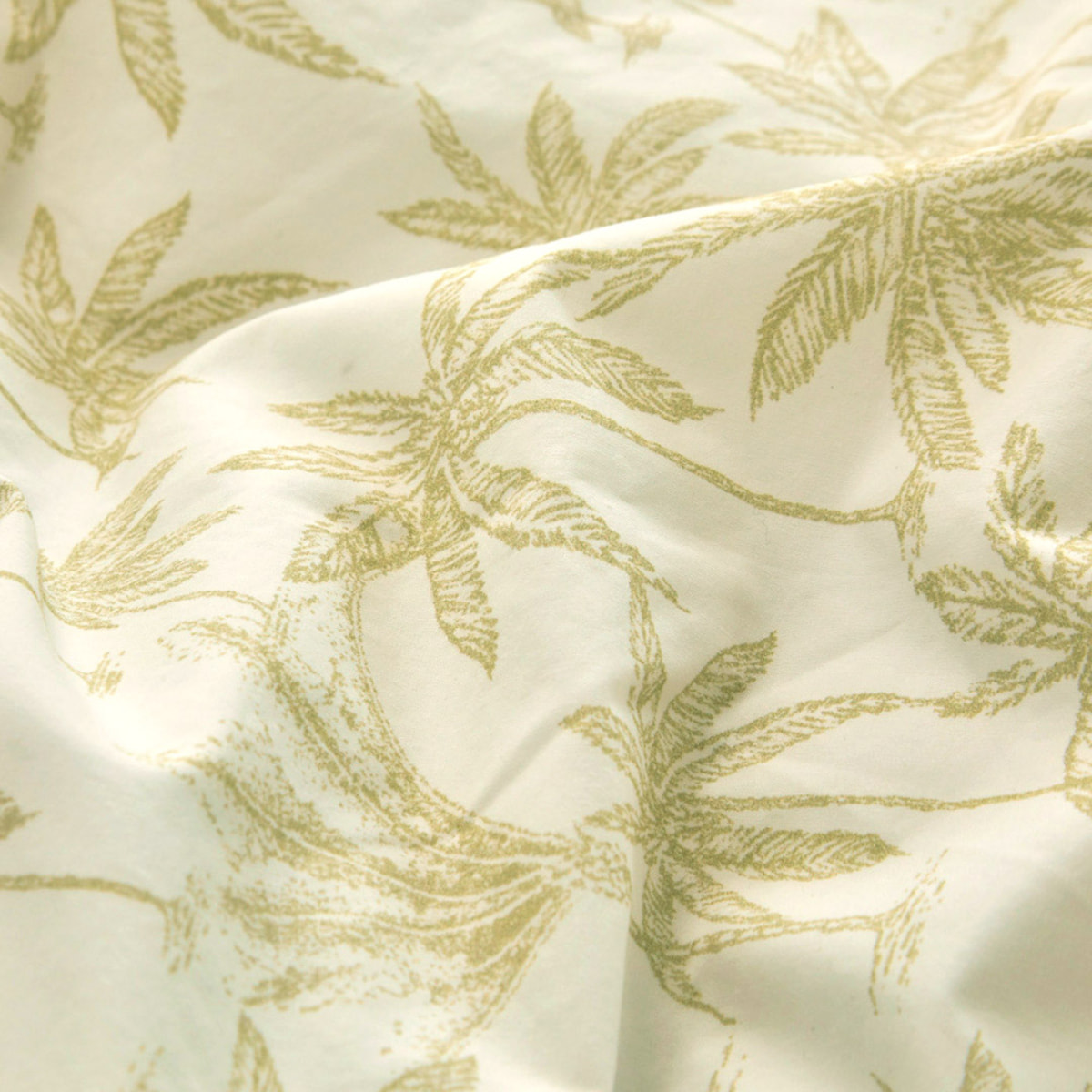 Housse de couette GOA ECUME en 100% percale de coton organic- jaune clair - vendue seule