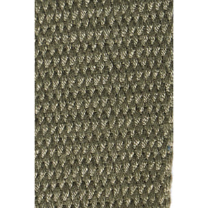 Cintura Brahim in tela kaki con fibbia logo