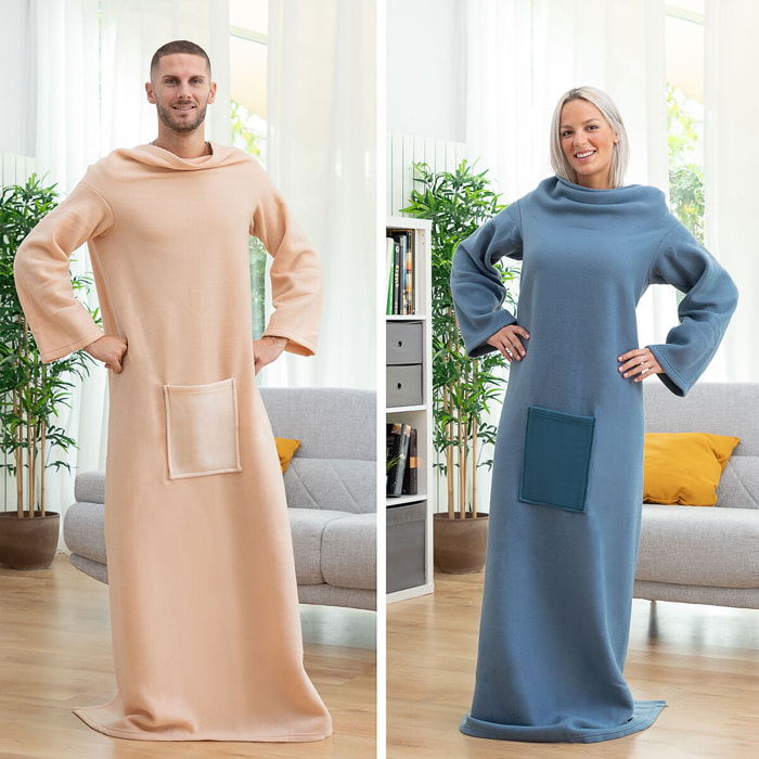 Batamanta Individual con Bolsillo Central Faboulazy InnovaGoods - Beige