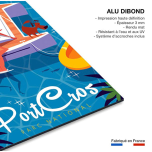 Tableau baignade à port cros Tableau alu Dibond
