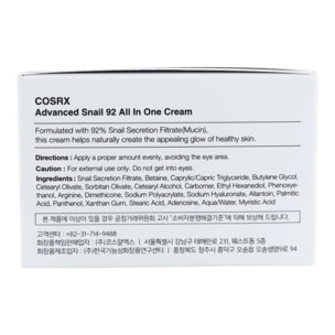 Crema facial Advanced Snail 92 All In One Cream COSRX 100 g