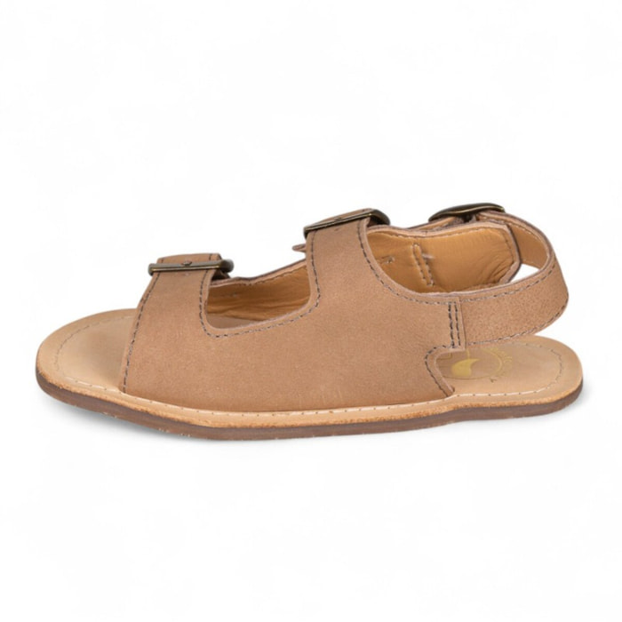 SANDALIA BAREFOOT PIEL CHETTO TIPO BIO MARRON