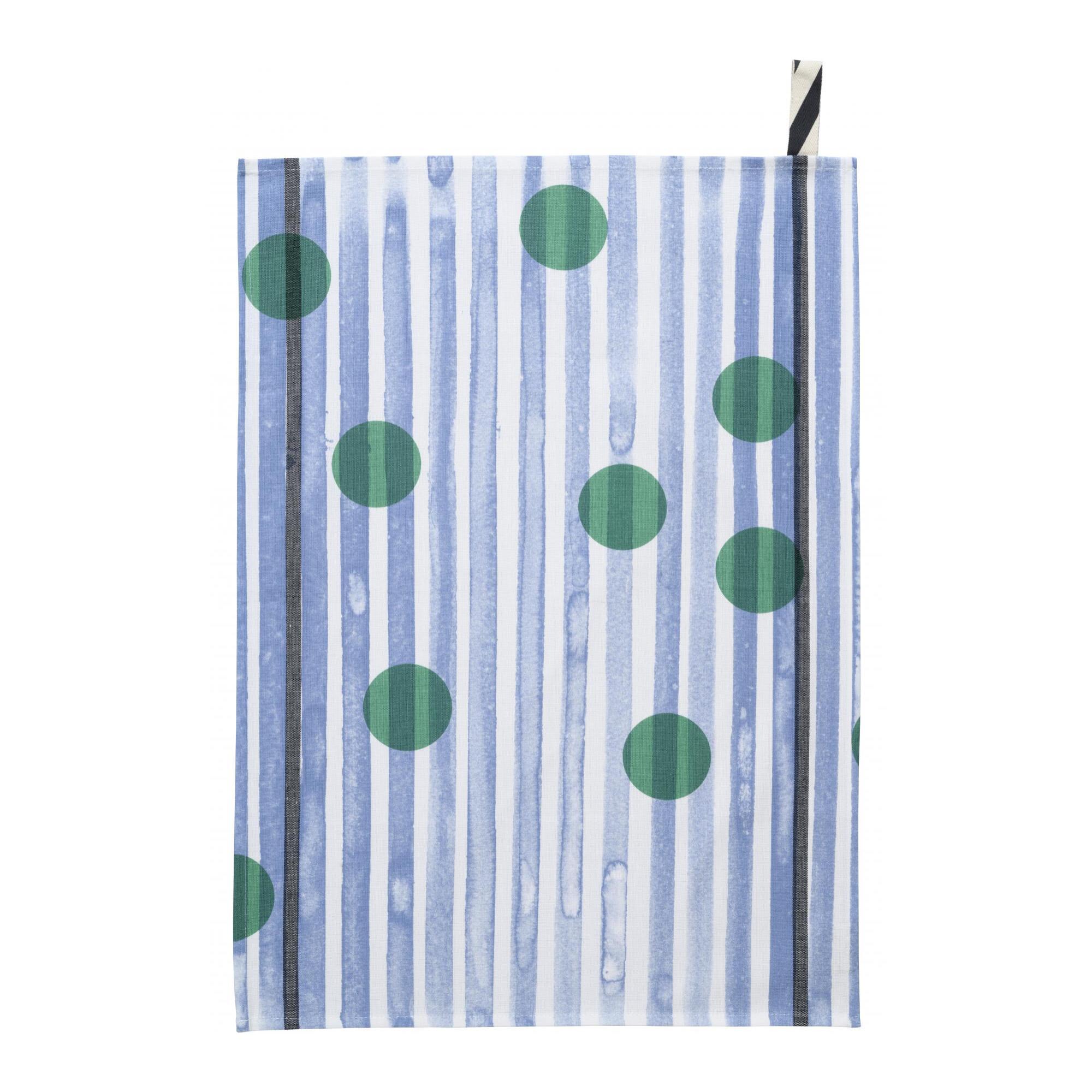 Torchon rayé Citron