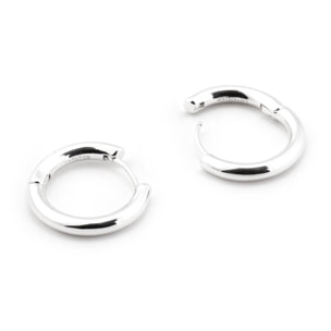 Pendientes Lux by Lux acabados baño rodio