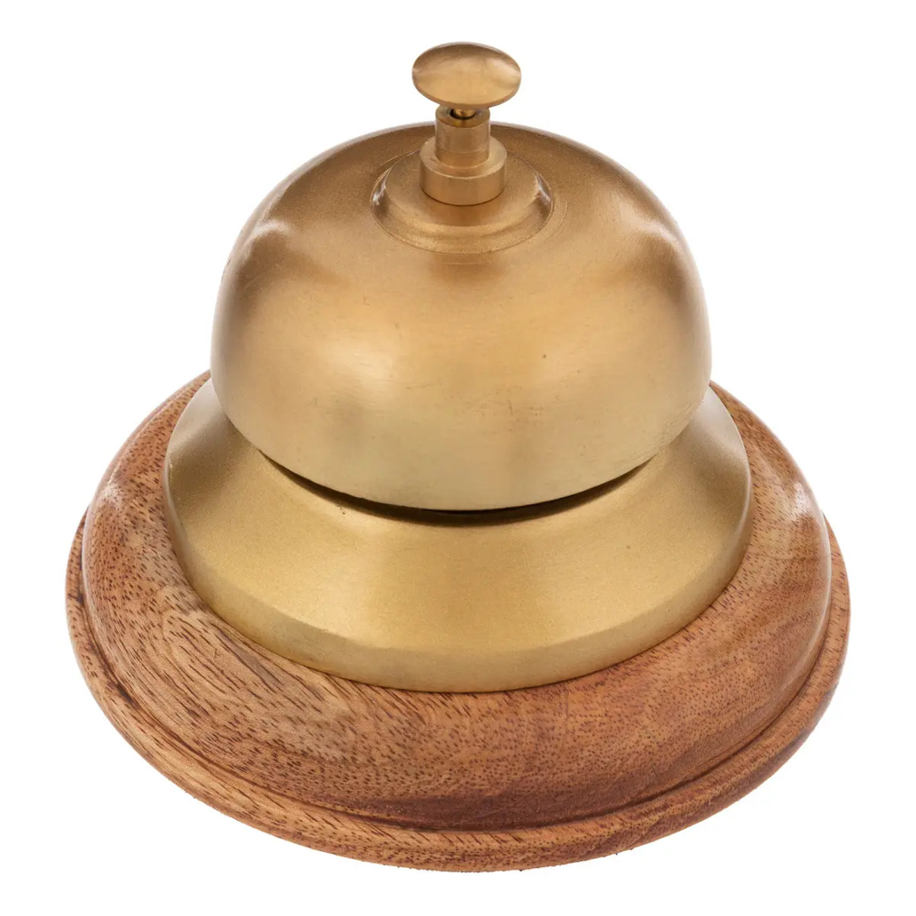 Sonnette déco Ken D.12,5cm métal et manguier