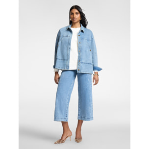 Elena Mirò - Chaqueta de denim stone washed - Light - blue