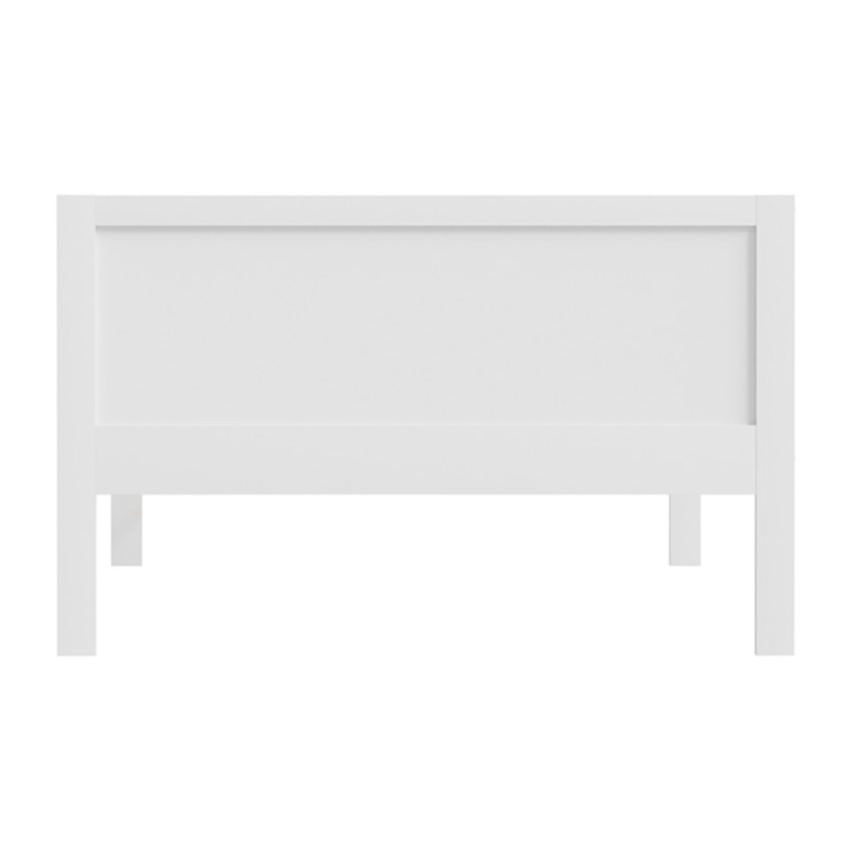 Lit barrière Pépito 90 x 190 cm, Blanc, Bois de Pin Naturel, Barrières Latérales de sécurité, Robuste et Moderne