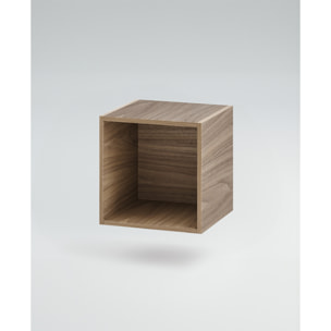 MOBILE DA BAGNO RIFLESSO 140 PORO NOCE E TORTORA MILANO - 9 PEZZI