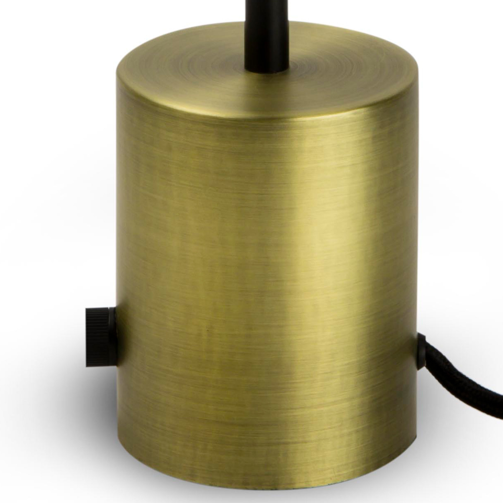 HOSHI Lampada da tavolo oro satinata e nera