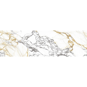 Sticker crédence adhésive - MARBRE BLANC - 60x200cm