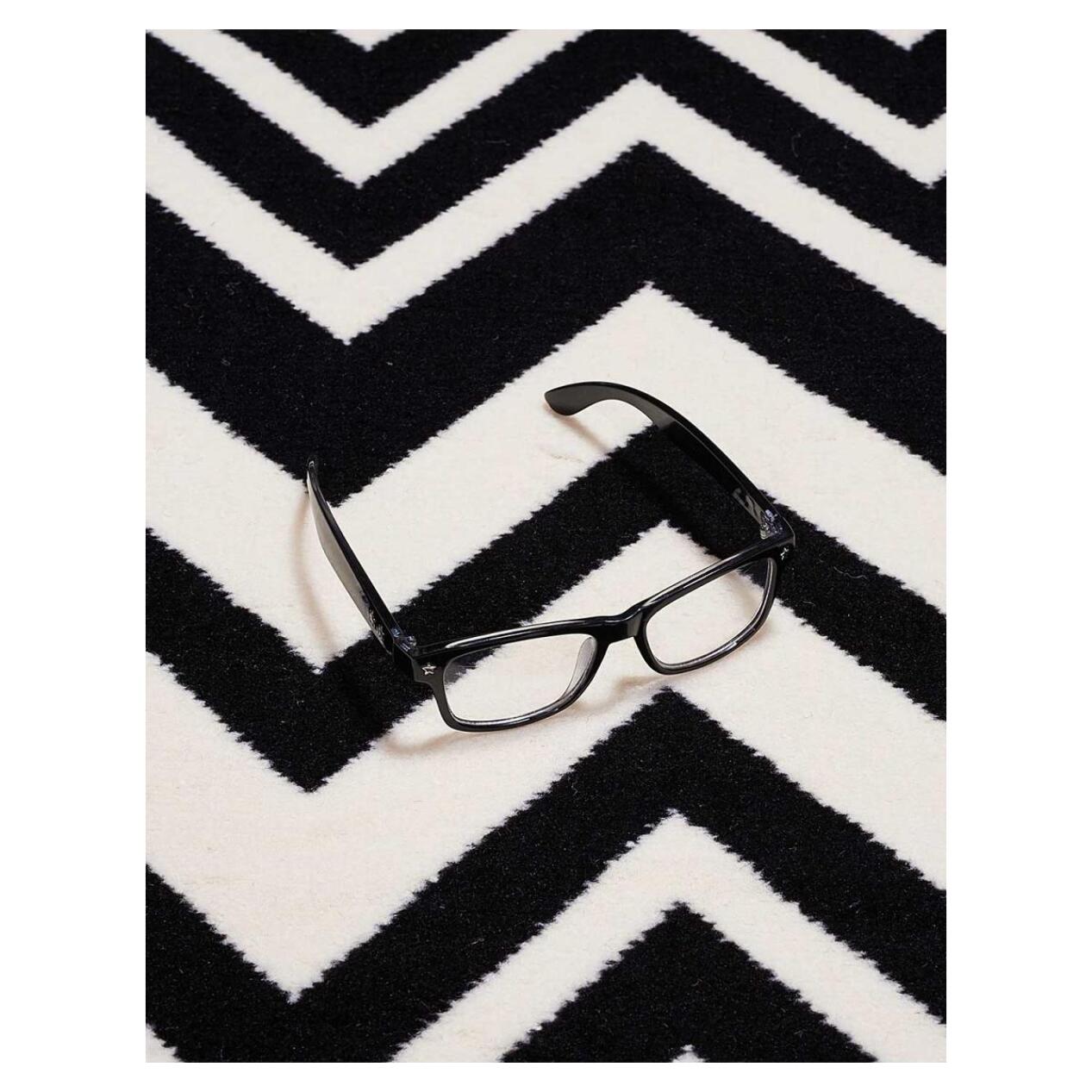 Tapis salon et chambre tissé motif géométrique LODE