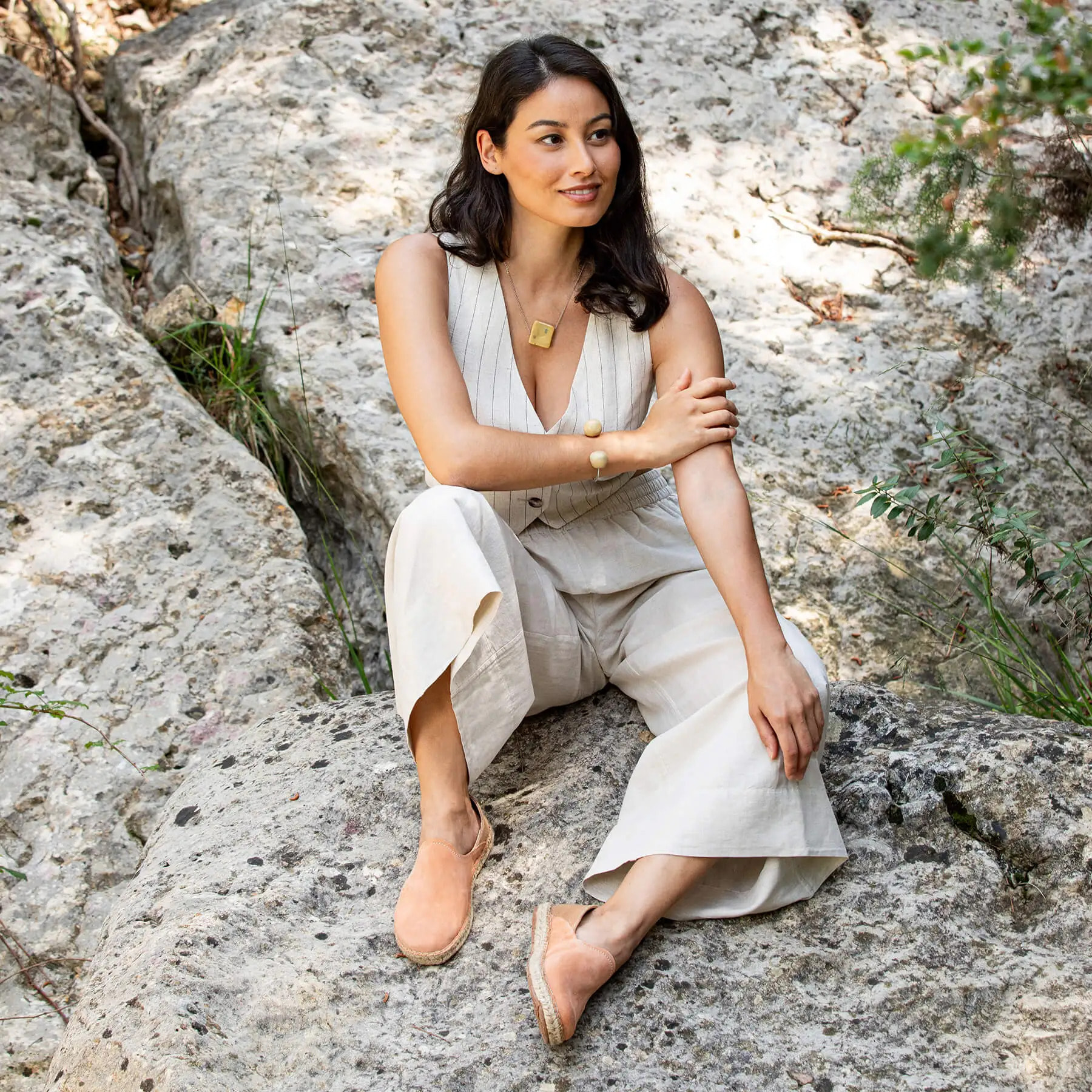 Zapatos N677 SILK SUEDE-COTTON BLACK / CAMPOS color Black