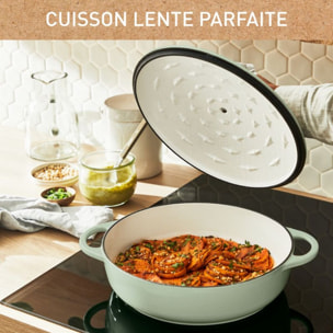 Cocotte TEFAL Fonte LOV sauteuse 28cm vert