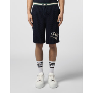 PHILIPP PLEIN Knitted Drawstring Shorts Plein Tennis