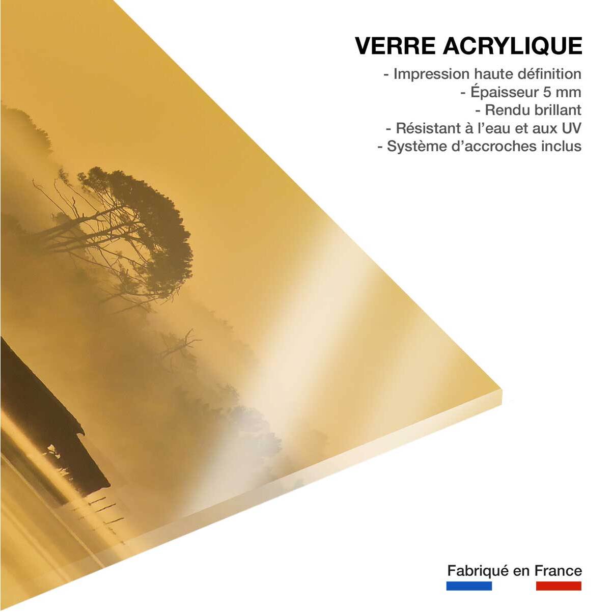 Tableau tonne landaise au petit matin Tableau plexiglas