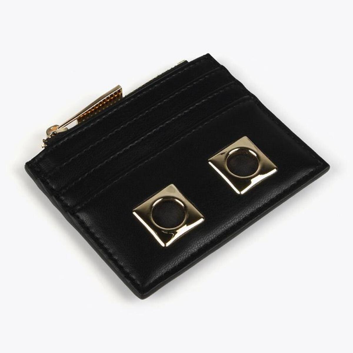 Portacarte nero e dorato