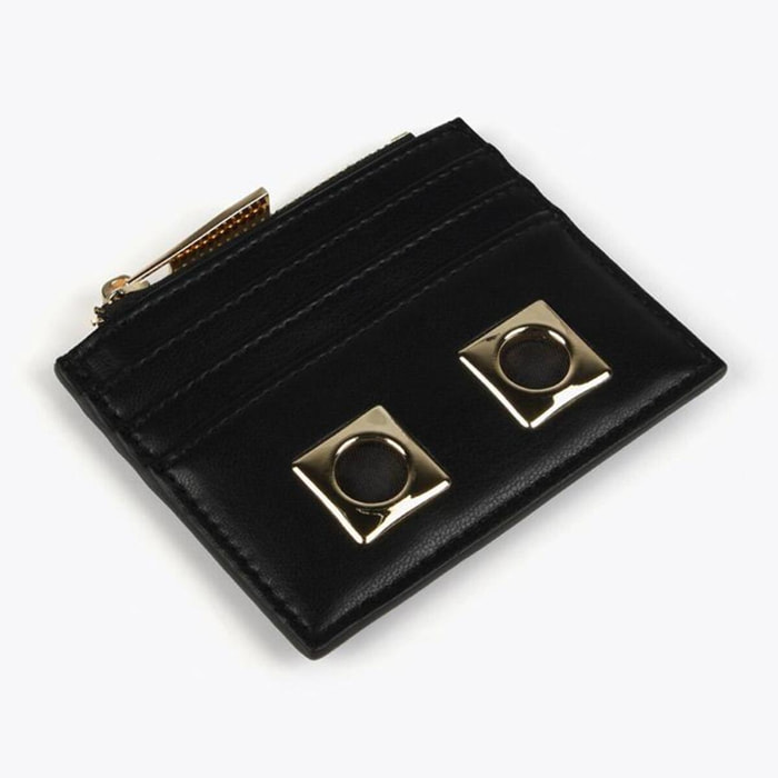 Portacarte nero e dorato