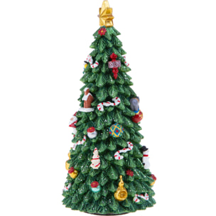 Carillon Albero Natale Con Musica E Movimento - Pezzi 1 - 9,5X21X9,5cm - Colore Altro - Bianchi Dino -