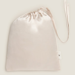 Funda de almohada seda y algodón satén 300 hilos Silkcot color dorado Seda