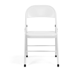 Chaises métal pliante Lucy - Blanc