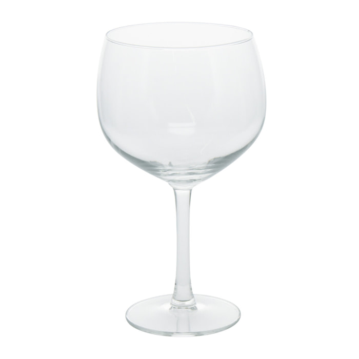 Set de 4 copas de gin tonic de vidrio - capacidad de 650ml - diámetro de 8cm - juego de vasos para cócteles premium