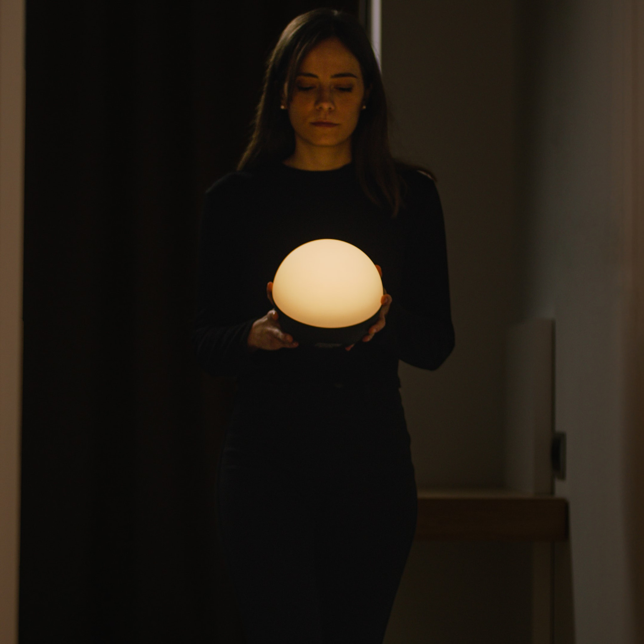 FORLIGHT Sobremesa Ip44 Sphere Led 1,5W 2700K Negro 85Lm