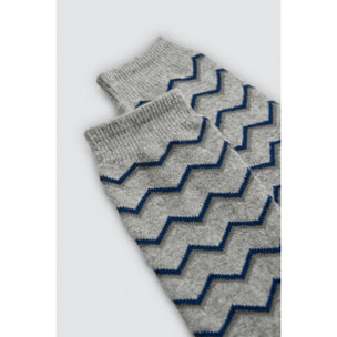 Confezione da 3 calzini di lana con motivo geometrico