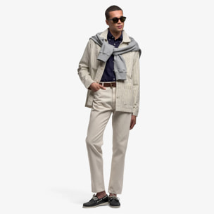 Sebago - Giacche Uomo Donna Bianco - Dorr Stripes