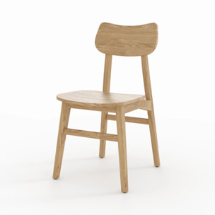 Lot de 2 chaises en bois massif de mindi - Kawi