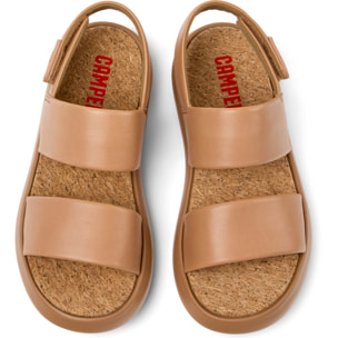 Sandalias - CAMPER Pelotas Flota Sandal - Beige - Cuero liso