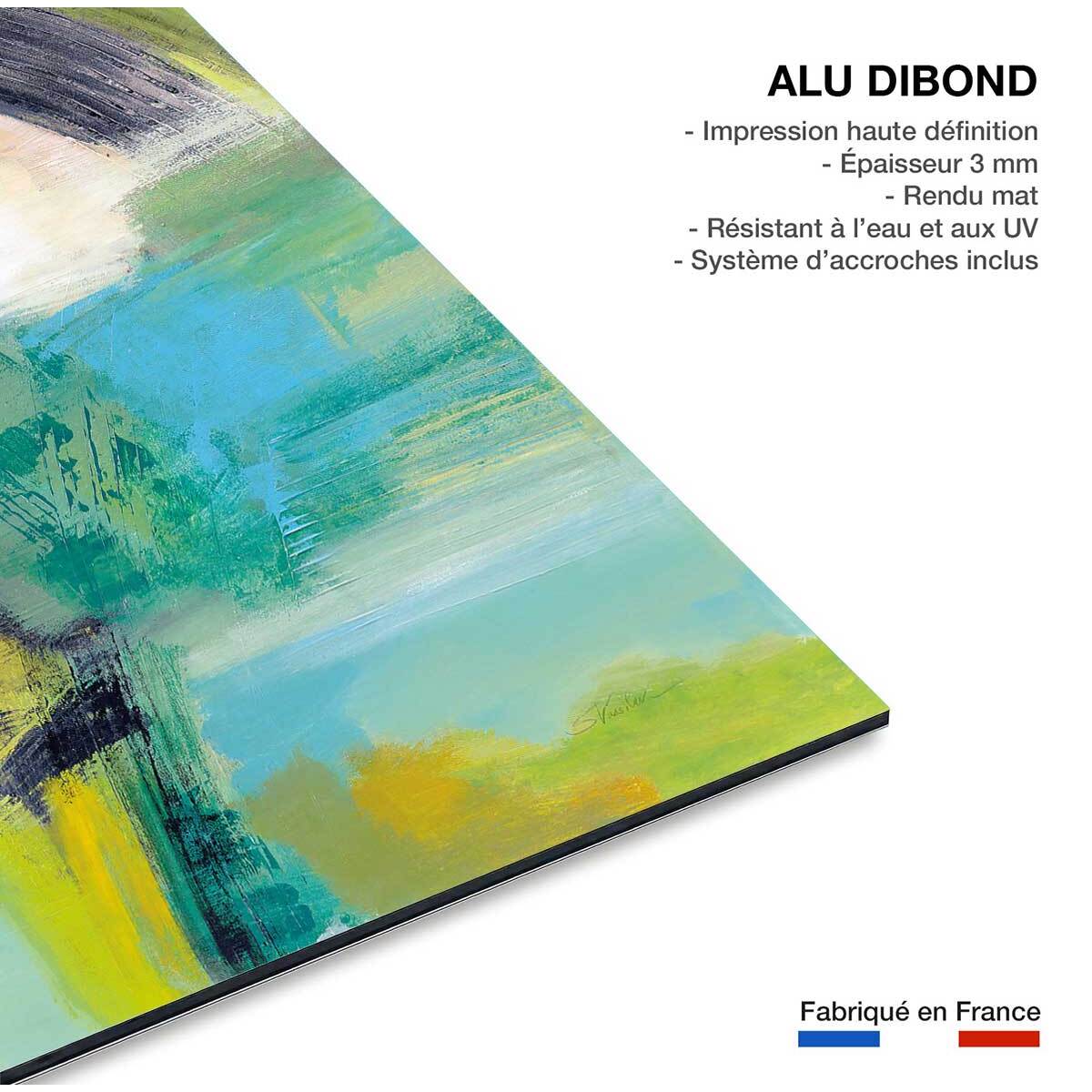 Tableau Arc en ciel sur l'asphalte Tableau alu Dibond