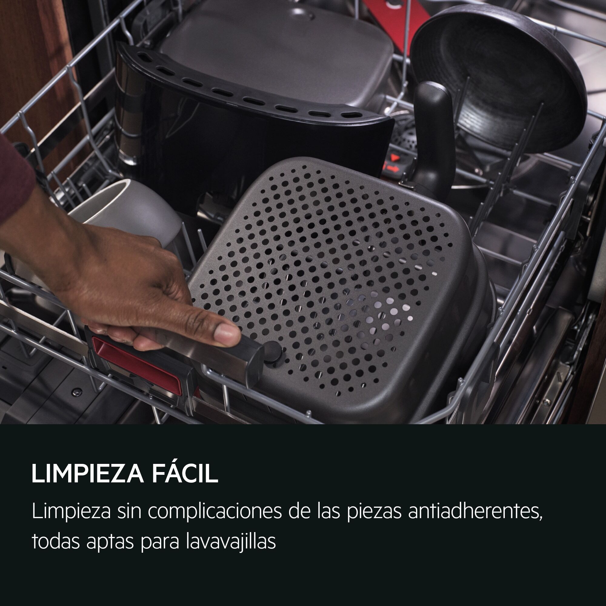 AEG Freidora de aire de 7 litros y 8 programas AAF7B