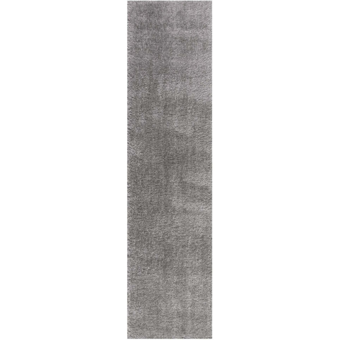 Tapis de couloir SHAGGY Gris clair