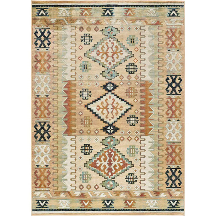 ANTALIA Alfombra estilo étnico de pelo corto multicolor, varias medidas disponibles
