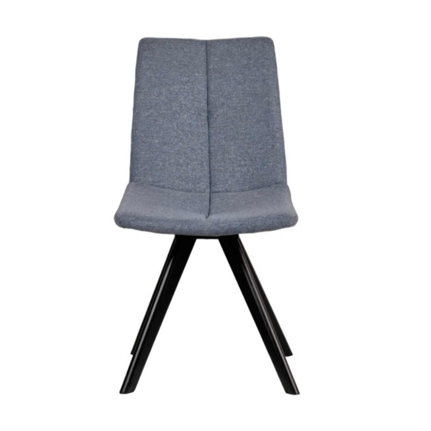 Chaise Capitonnée en tissu bleu jean - JAPAN