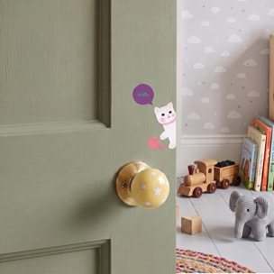 Stickers Muraux décoration adhésifs Prises Chien et Chats