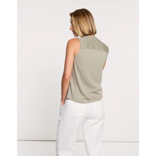 Camisa Tirantes Caqui - Nurita