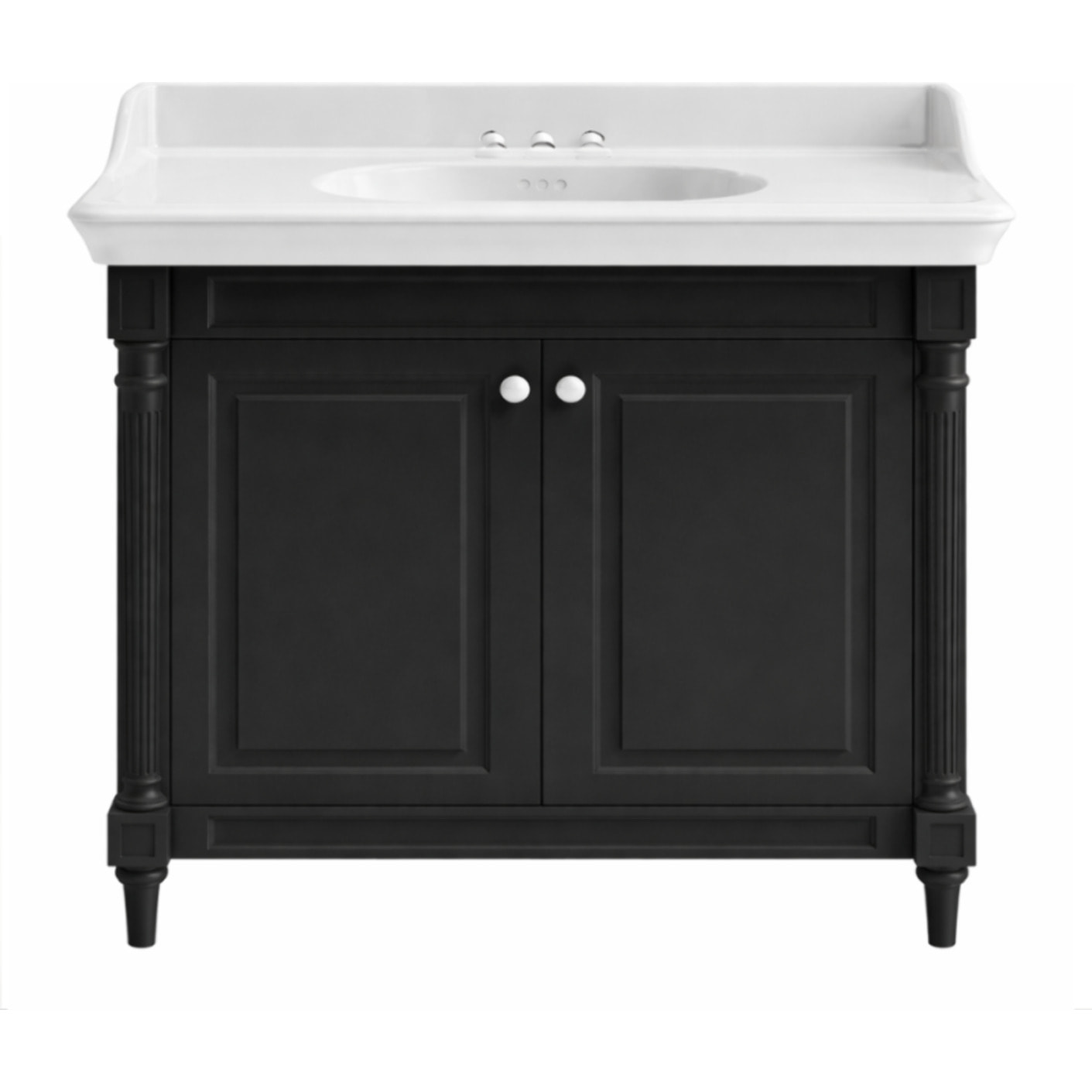 Meuble vasque Cléo 1889 plan vasque 3 trous