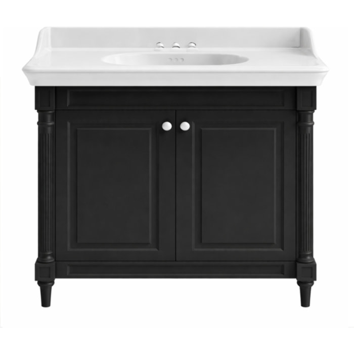 Meuble vasque Cléo 1889 plan vasque 3 trous