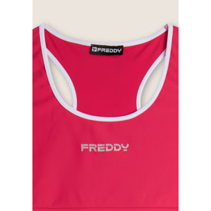Reggiseno Sportivo con Supporto Medio e bordature a contrasto