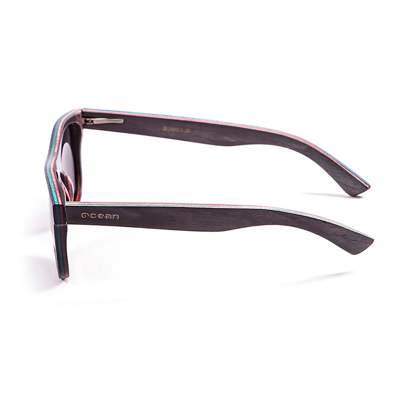 Gafas de sol OCEAN VENICE BEACH - De madera skate negro / Ahumada