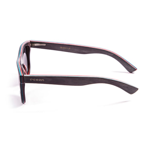 Gafas de sol OCEAN VENICE BEACH - De madera skate negro / Ahumada