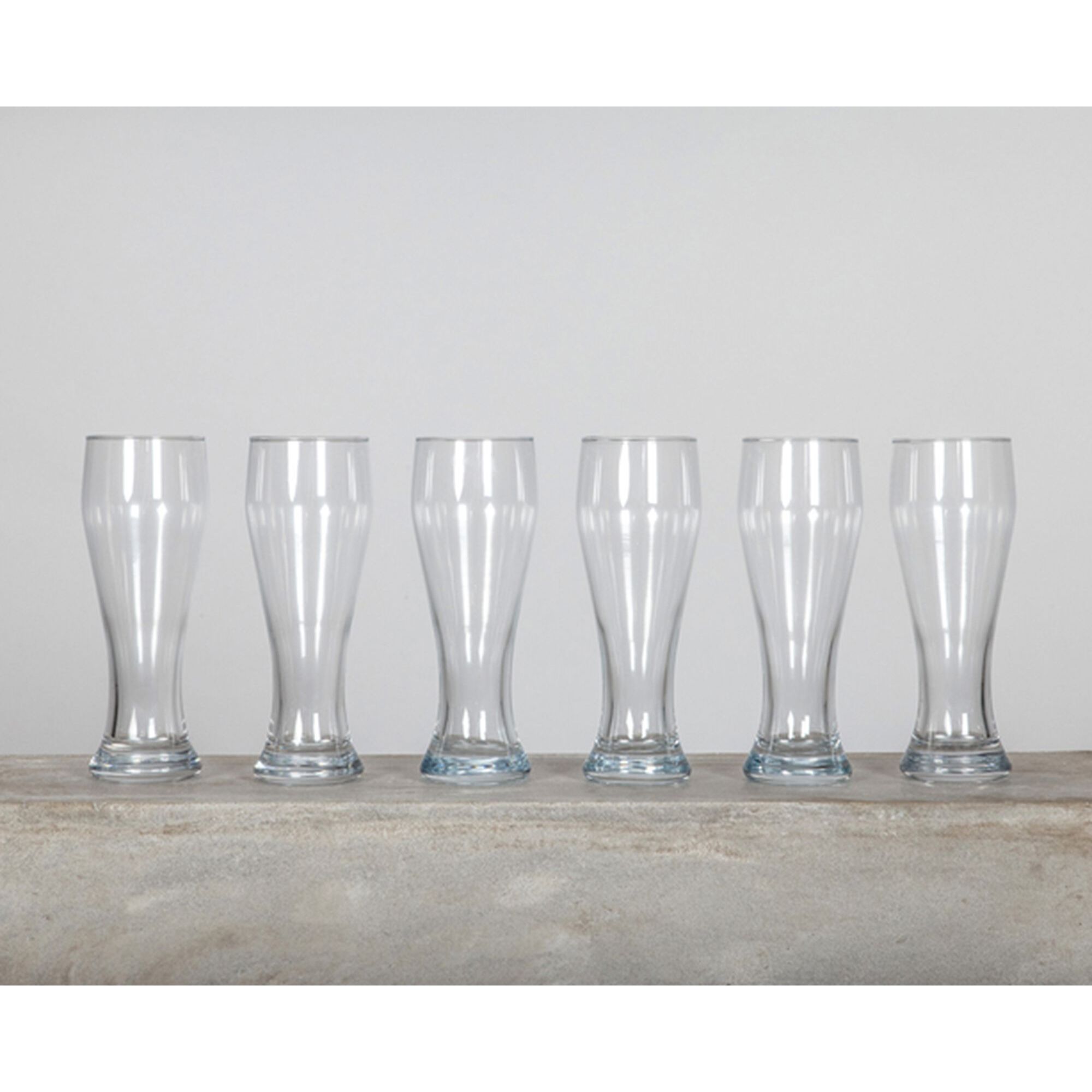Lot de 6 verres à bière 40cl en verre