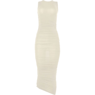 Vestito Sheer Drape Dress