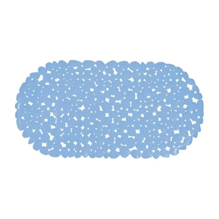 Tapis Fond de baignoire PVC GALETS Bleu Ciel MSV