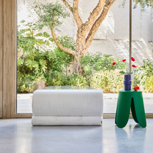 Banc design revêtement bouclette 1-2 places SASHA