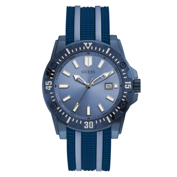 Reloj Guess GW0055G2 Hombre Analogico Cuarzo con Correa de Silicona