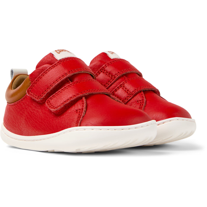 Zapatillas - CAMPER Peu Cami - Rojo - Cuero liso
