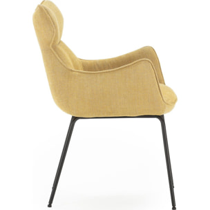 Lot de 2 fauteuils de table en tissu - ICONIC