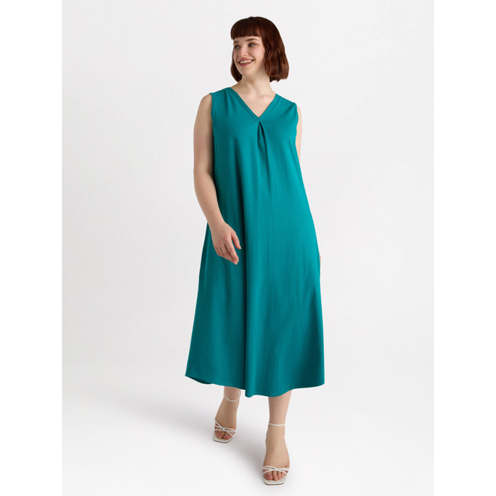 Fiorella Rubino - Vestido en tejido de punto - Petrol Blue